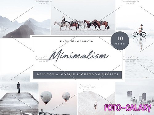 CreativeMarket - 10 x Lightroom Presets, Minimalism 5962576