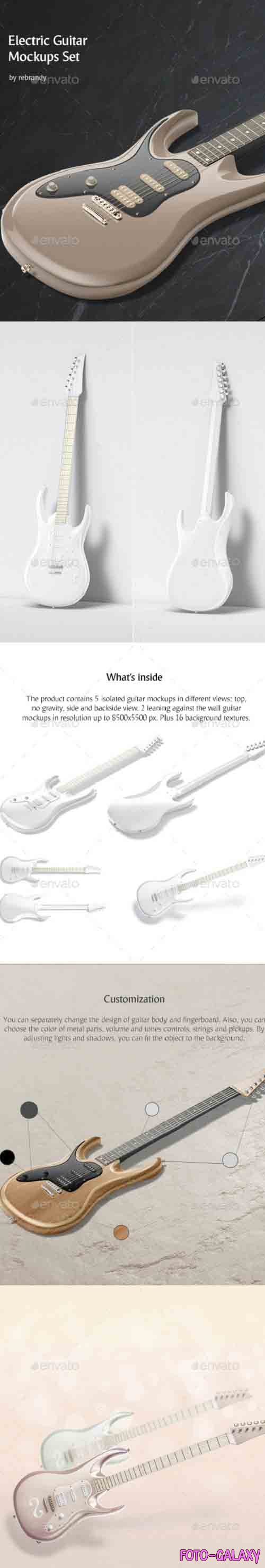 GraphicRiver - Electric Guitar Mockups Set 31088126