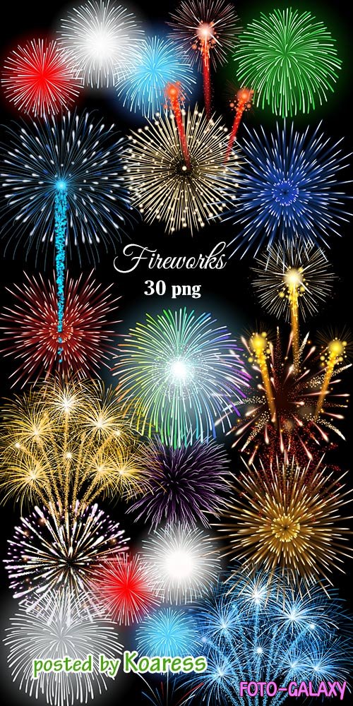  png  -  Png clipart  Fireworks