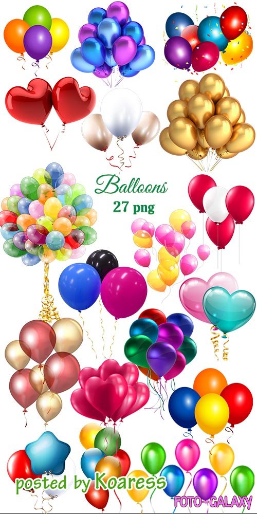 Клипарт png Воздушные шарики -  Png clipart  Balloons
