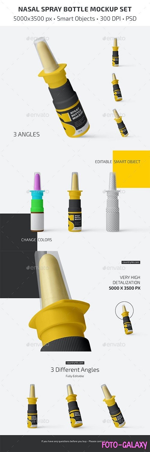 GraphicRiver - Nasal Spray Bottle Mockup Set 31303210