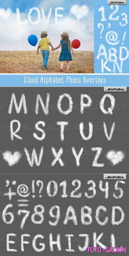 Cloud Alphabet Photo Overlays - 6043491