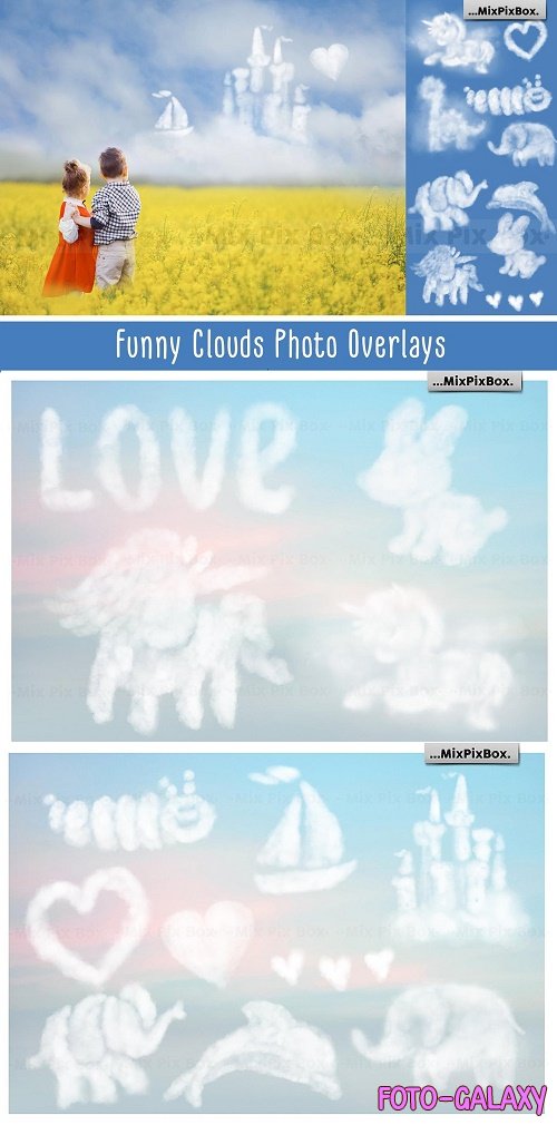 Funny Clouds Photo Overlays - 6043289