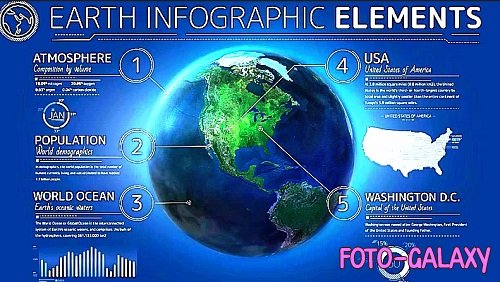 Earth Infographic Elements 890898 - Project for After Effects