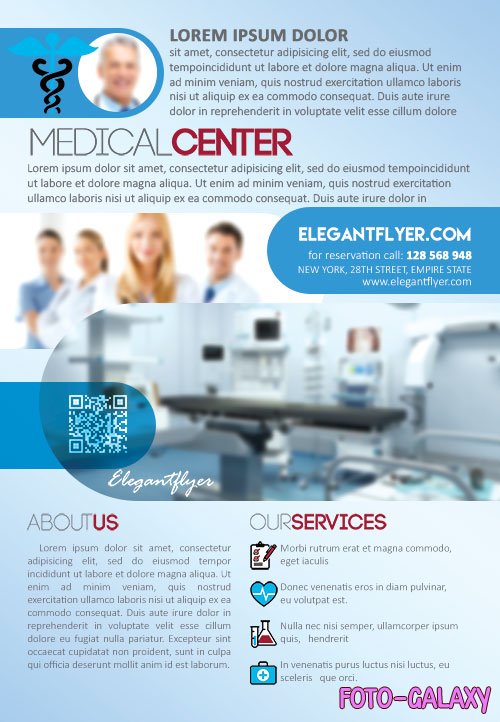 Medical Center PSD Flyer Template