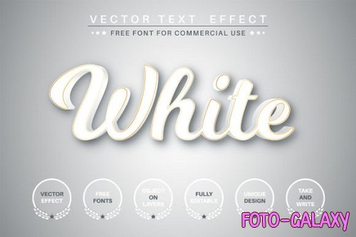 White text with gold stroke - 6126074
