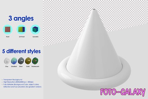 3d party hat icon psd design template