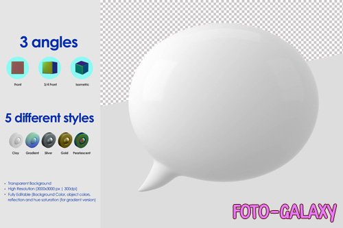 3d bubble speech icon psd design template