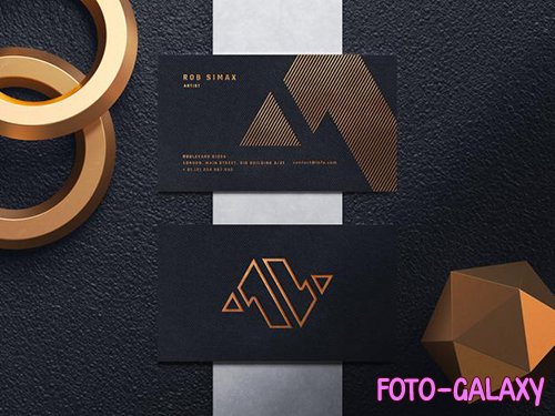 Luxury business card mockup psd template