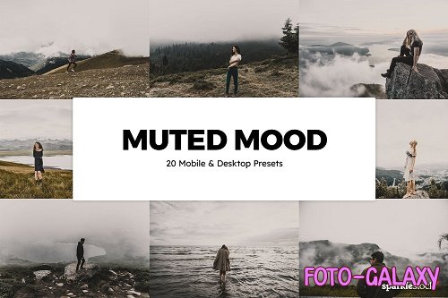 20 Muted Mood Lightroom Presets LUTs - 6131610