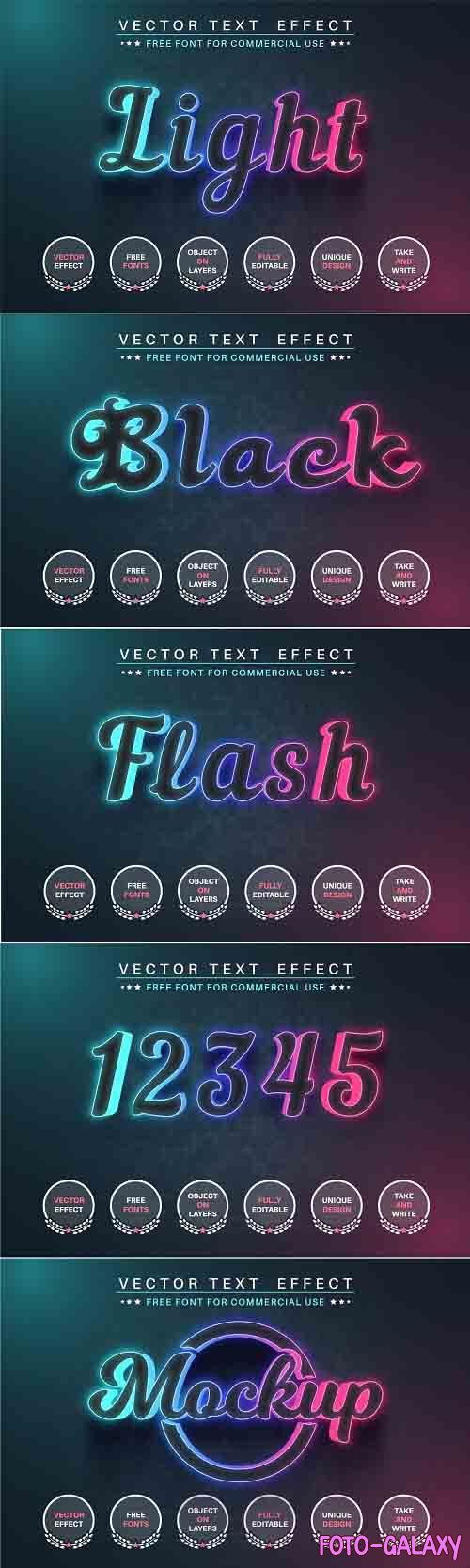 Color glow - editable text effect - 6145212