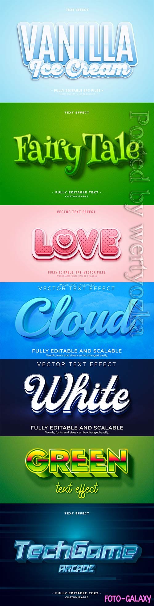 3d editable text style effect vector vol 370