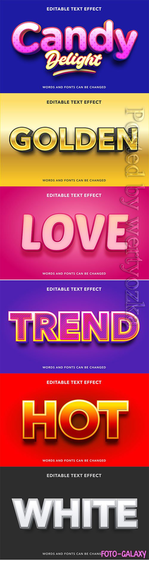 3d editable text style effect vector vol 383