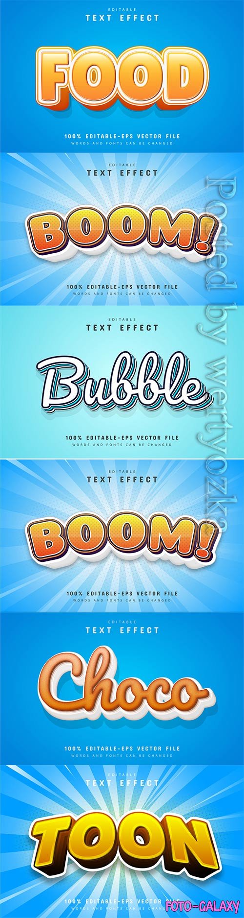 3d editable text style effect vector vol 404