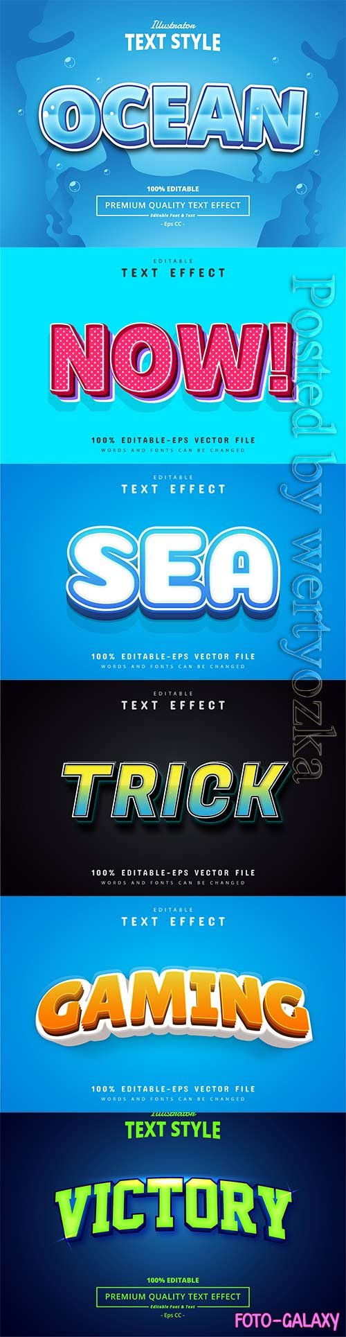 3d editable text style effect vector vol 428