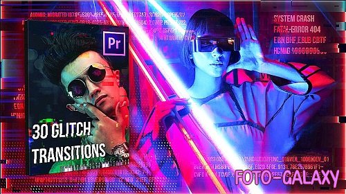 30 Glitch Transitions Pack 731918 - Premiere Pro Templates