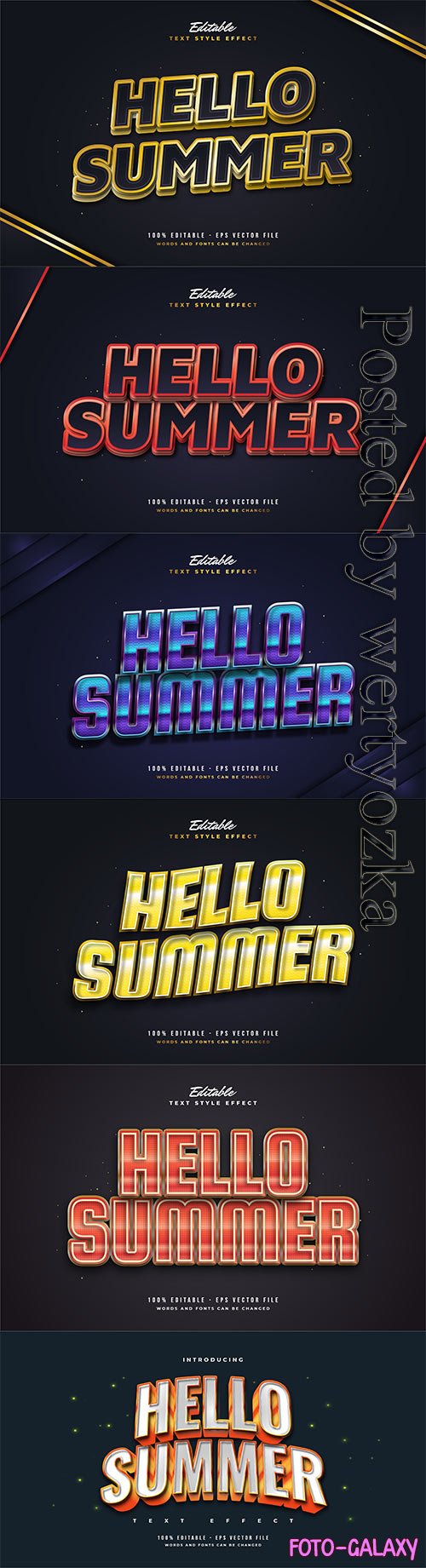 Hello summer text with vintage style