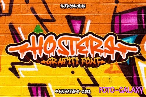 Hosters dramatic, creepy styled display font