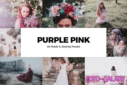 20 Purple Pink Lightroom Presets - 6209738