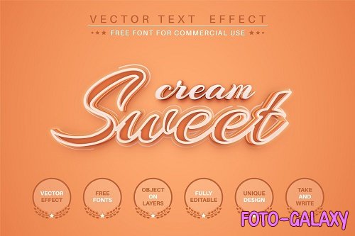Sweet script - editable text effect - 6216910