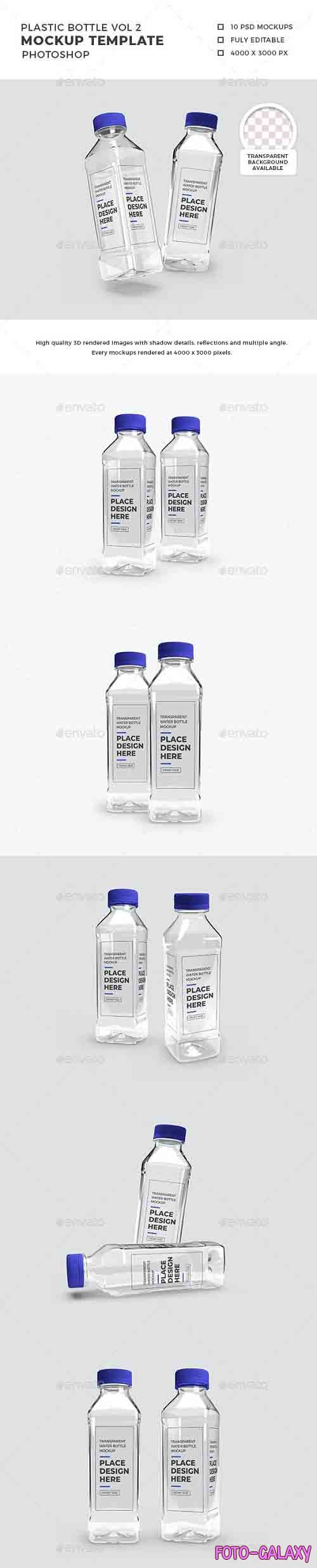Transparent Plastic Bottle Packaging Mockup Vol 2 - 32552999