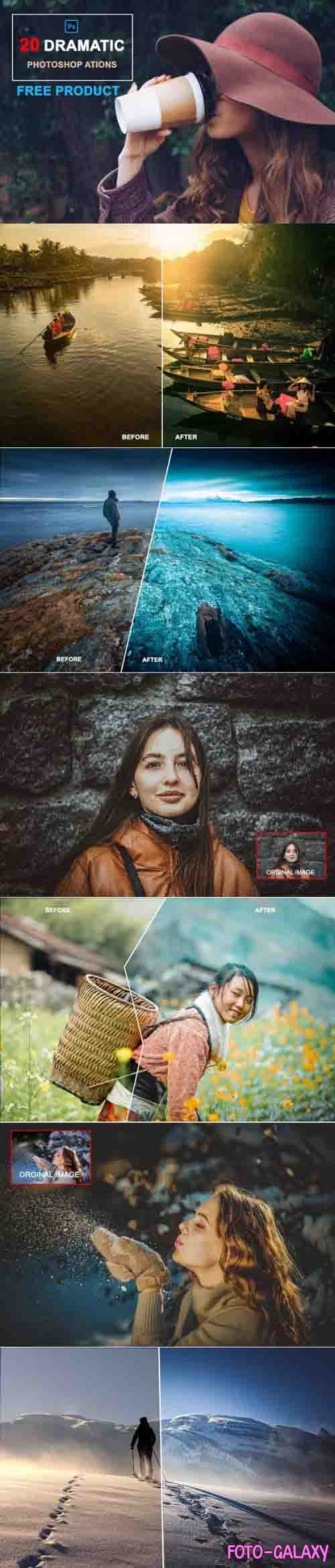 20 Dramatic Photoshop Actions