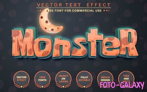 Halloween Monster - edit text effect - 6222183