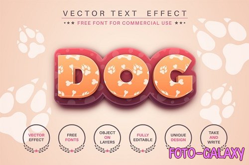 Big Dog - editable text effect - 6226825