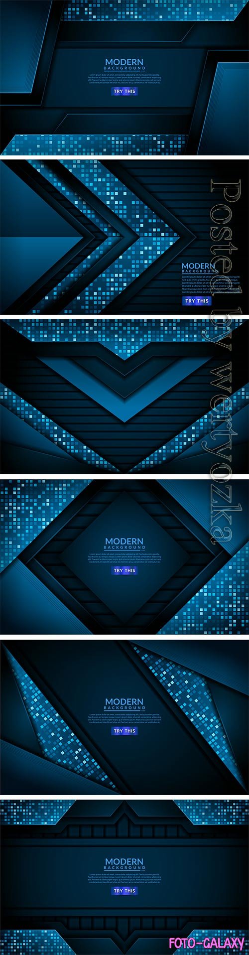 Modern tech blue vector background