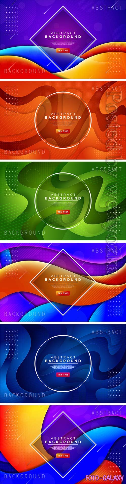 Dynamic modern colorful liquid 3d vector background