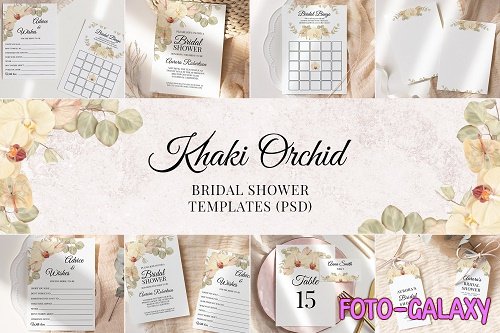 Boho Bridal Shower Templates Cards Floral Invitation Suit - 1434876