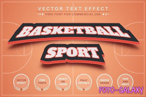 Basketball - editable text effect - 6255474