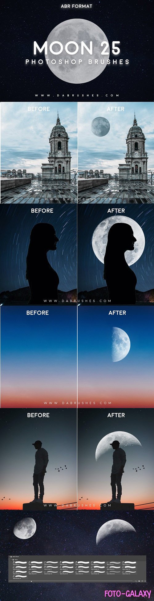25 Moon Brushes For Photoshop - 6036825