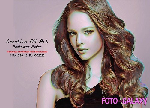 Creative Oil Art Photoshop Action - 5334266