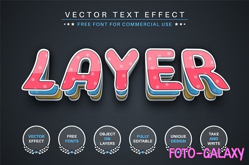 Origami paper - editable text effect - 6259587