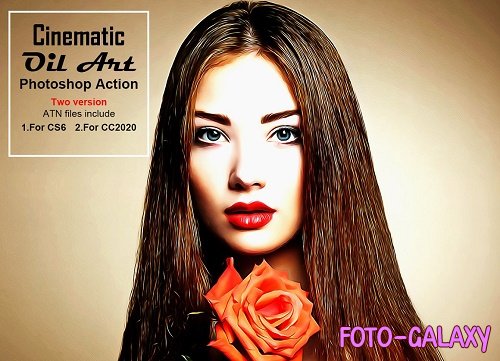 Cinematic Oil Art PS Action - 5244364