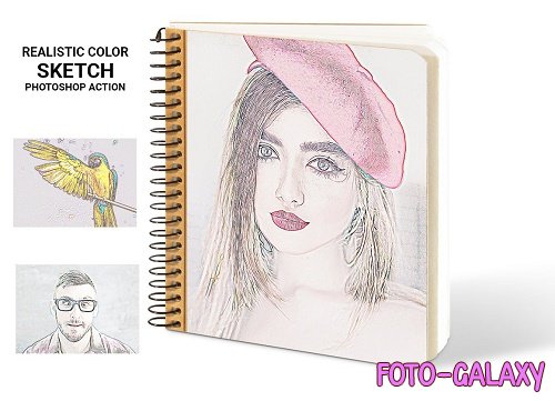 Realistic Color Sketch Ps Action - 5131074