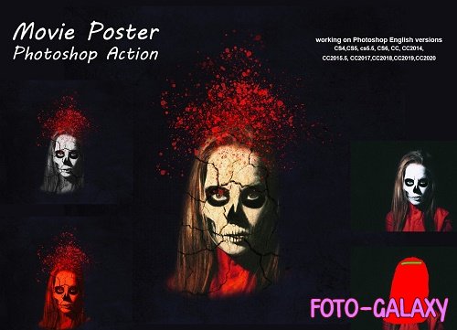 Movie Poster Photoshop Action - 5291440
