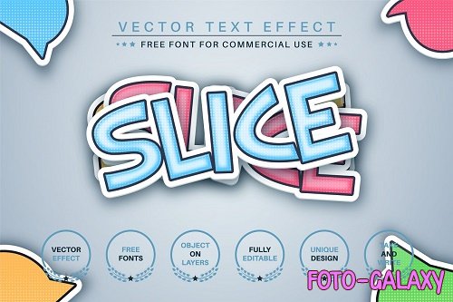 Slice origami - editable text effect - 6268920