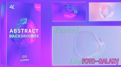 Soft Pastel Liquid Sphere Loop Pack 