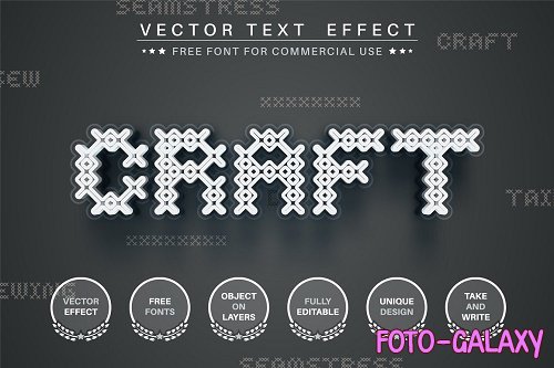 Craft - editable text effect - 6273522