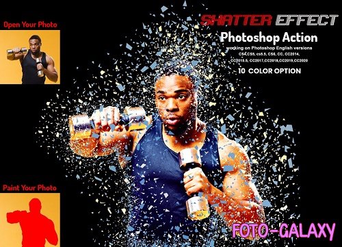 Shatter Effect Photoshop Action - 5933981