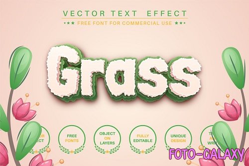 Grass - editable text effect - 6284782