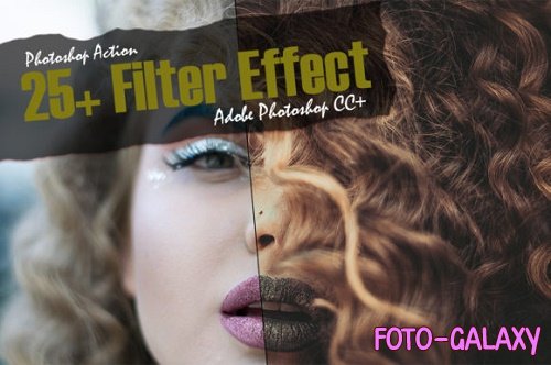 25+ Filter Effect Photoshop Action Set