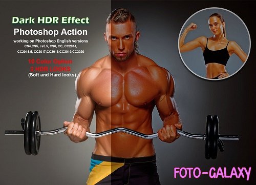 Dark HDR Effect Photoshop Action - 5509525
