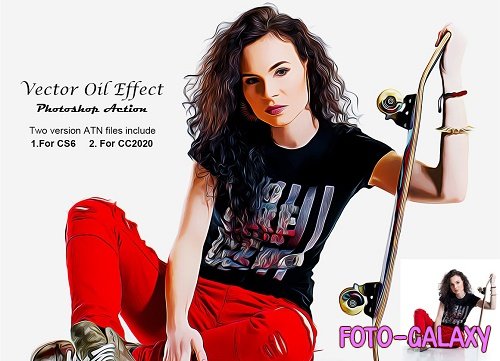 Vector Oil Effect PS Action - 5300337