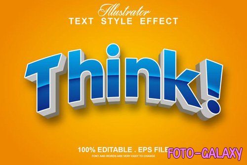 Think text effect editable