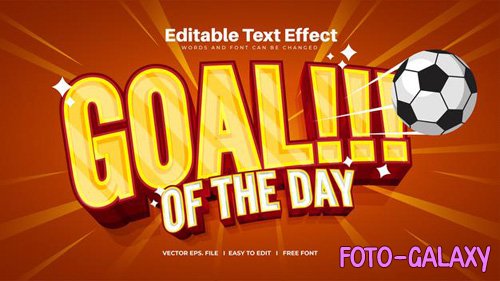 Goal of the day text effect