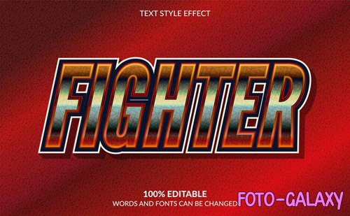 Fighter editable text effect esport text style