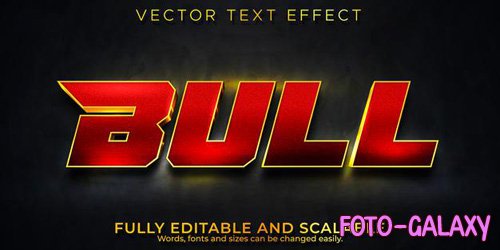 Bull text effect
